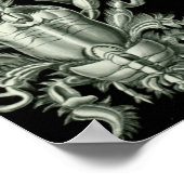 ビンテージの海洋生物イラスト ポスター (角)