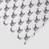 ビンテージの立っている馬 薄葉紙 (詳細)