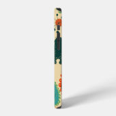 ビンテージの背景と獣 iPhoneケース (左側面)