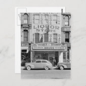 ビンテージの酒屋の写真 ポストカード (正面/裏面)