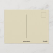 ビンテージの靴下人形テディベア クリスマス ポストカード (裏面)