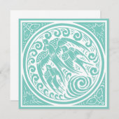 ビンテージの鳥と蝶と星 (正面/裏面)