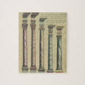 ビンテージアーキテクチャー、5つの建築的オーダー ジグソーパズル (縦)