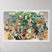 ビンテージイラスト パックのクリスマスツリー 1902年 ポスター (正面)