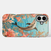 ビンテージイルカデザイン Case-Mate iPhoneケース (裏面 (横))
