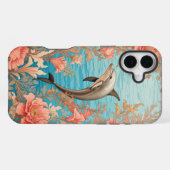 ビンテージイルカデザイン iPhoneケース (裏面横)