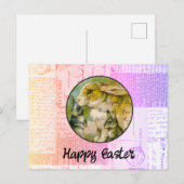 ビンテージイースターバニー ポストカード (正面/裏面)