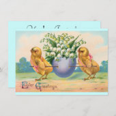 ビンテージイースターブランチ 招待状 (正面/裏面)