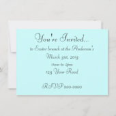 ビンテージイースターブランチ 招待状 (裏面)