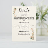 ビンテージウェディングロータス花 エンクロージャーカード (スタンド正面)