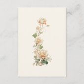 ビンテージウェディングロータス花 エンクロージャーカード (裏面)