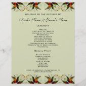 ビンテージウェディング、ハミングバードと花 (正面)