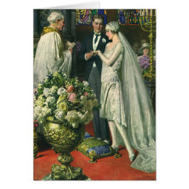 ビンテージウェディング、新郎新婦と（ユダヤ教）メノラー