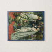 ビンテージウェディング、新郎新婦と(ユダヤ教)メノラー ジグソーパズル (横)