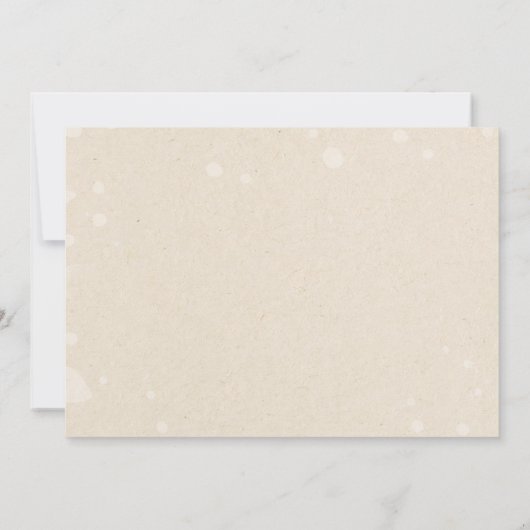 ビンテージウエディングカーシャワー招待状 招待状 (裏面)