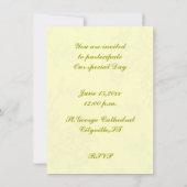 ビンテージウエディングケーキ 招待状 (裏面)