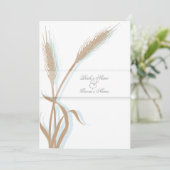 ビンテージウエディングコムギフラワー 招待状 (スタンド正面)