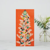 ビンテージエンジェルクリスマスツリー シーズンカード (スタンド正面)