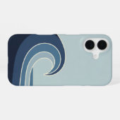 ビンテージオーシャンウェーブ iPhone 16ケース (裏面横)