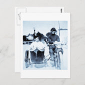 ビンテージオートバイ＆サイドカー ポストカード (正面/裏面)