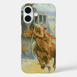 ビンテージカウボーイ、ナイトリーダーを撃ち落とす、レミントン iPhone 16ケース