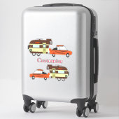 ビンテージカーとキャンパーサンダー_コーブ シール (スーツケース)