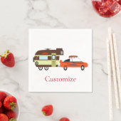 ビンテージカーとキャンパーサンダー_コーブ スタンダードカクテルナプキン (インサイチュ)