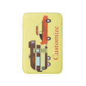 ビンテージカーとキャンパーサンダー_コーブ バスマット (正面縦)