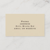 ビンテージカーの名刺 名刺 (裏面)