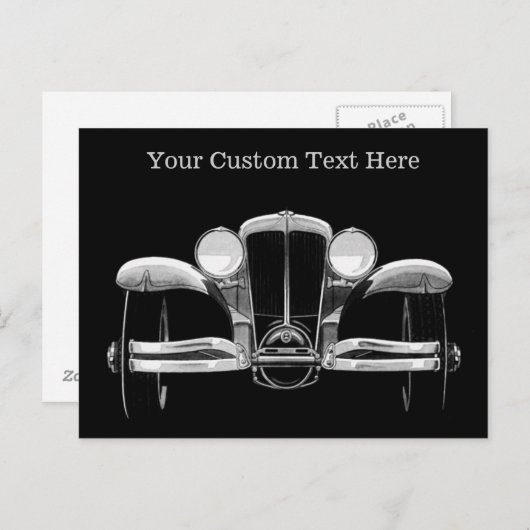 ビンテージカーカスタムはがき ポストカード (正面/裏面)