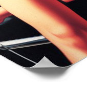 ビンテージカークラシックのピンアップ ポスター (角)