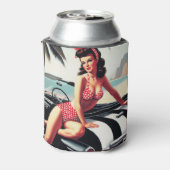 ビンテージカークラシックのピンアップ 缶クーラー (缶裏面)