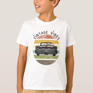 ビンテージカークラシック車デザイン Tシャツ