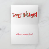 ビンテージカーサンタ シーズンカード (内部)