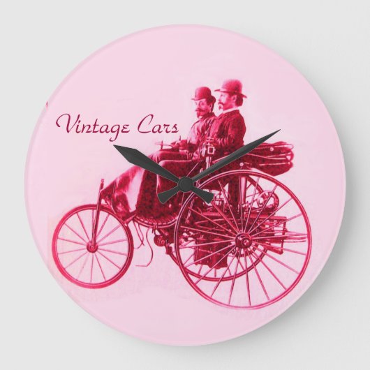 ビンテージカーズ・ギャザー ラージ壁時計 (正面)