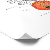 ビンテージカーパンプキンハーベスト ポスター (角)