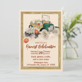 ビンテージカーパンプキンハーベスト 招待状 (スタンド正面)