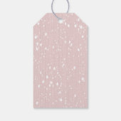 ビンテージカーピンクのクリスマス ギフトタグ (裏面)