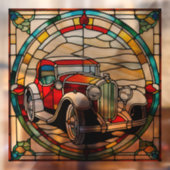 ビンテージカーフェイクステンドグラス ウィンドウサイン (シート2)