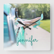 ビンテージカーミントグリーンハイヒールレトロガール