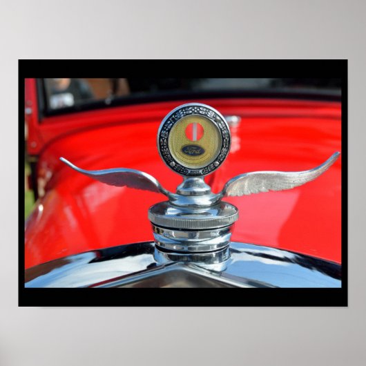 ビンテージカーラジエータフードオーナメント ポスター (正面)