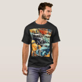 ビンテージカー柄 Tシャツ (正面フル)