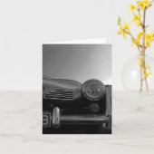 ビンテージカー カード (黄色い花)