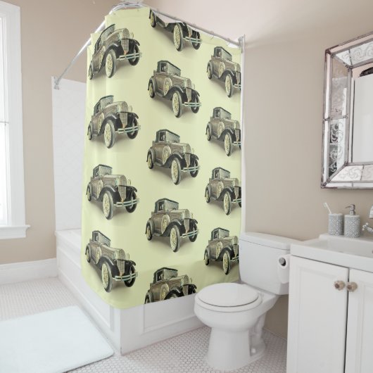 ビンテージカー  シャワーカーテン (インサイチュ)