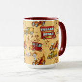 ビンテージカー、バス、バイク マグカップ (正面右)