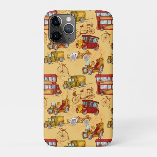 ビンテージカー、バス、自転車 Case-Mate iPhoneケース (裏)