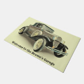 ビンテージカー – 名前の追加 –   ドアマット (アングル)