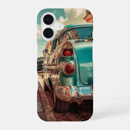 ビンテージカー iPhone 16ケース (裏面)