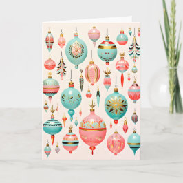 ビンテージガラスオーナメント ホリデー シーズンカード