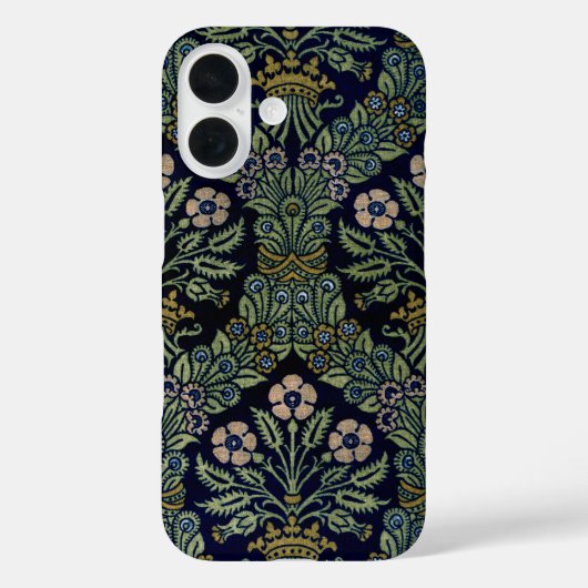 ビンテージガーデン花の壁紙パターン、 花弁 Case-Mate iPhoneケース (裏面)